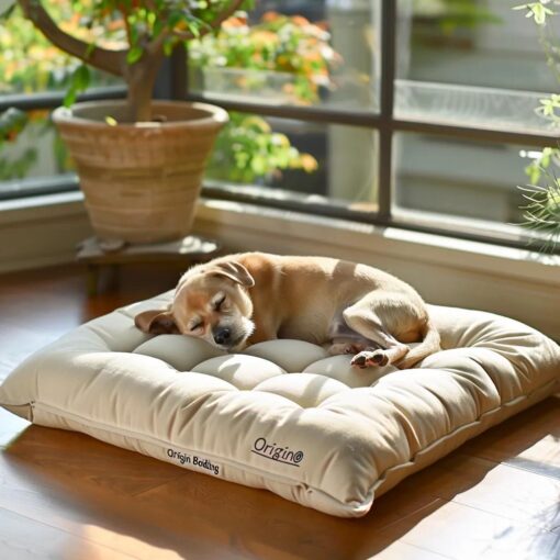 Natural Cotton & Wool Pet Futon