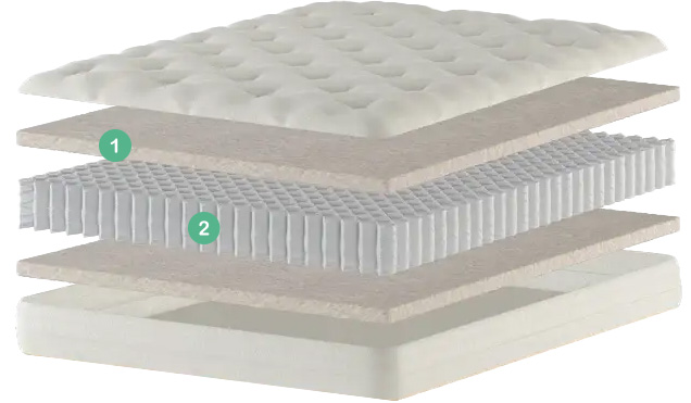 Natural Cotton SPRING Sumo Futon Mattress