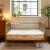 Baby Cot Futon Natural Cotton & Wool